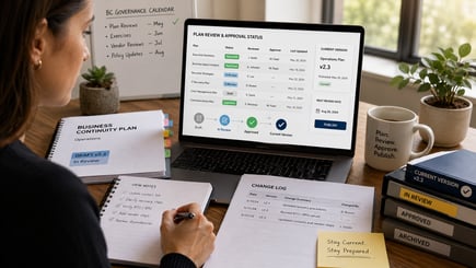 Review and Approval Workflows for BC Plans